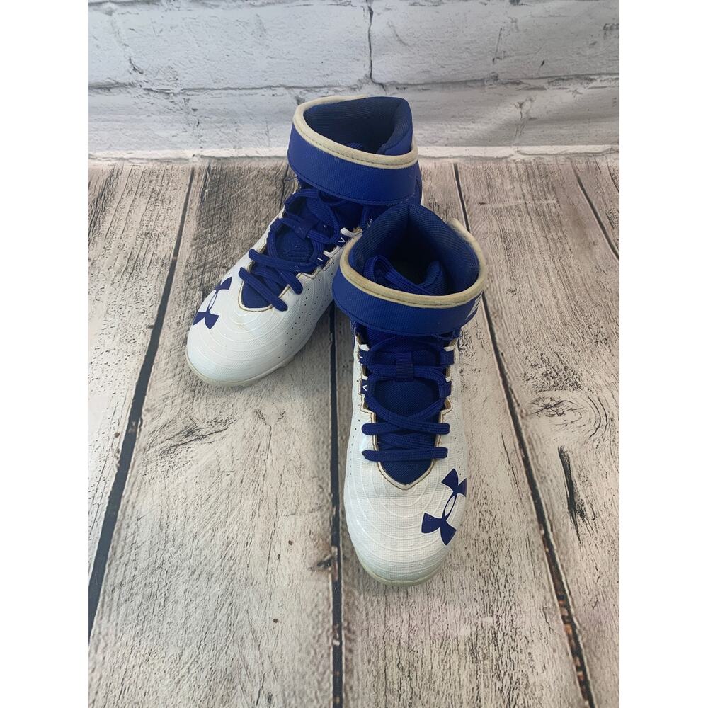 UNDER ARMOUR Boy’s Bryce Harper High Top Baseball Cleats / Size: 2.5Y